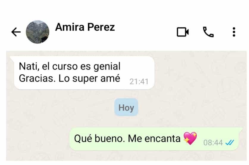 testimonio cv inglés
