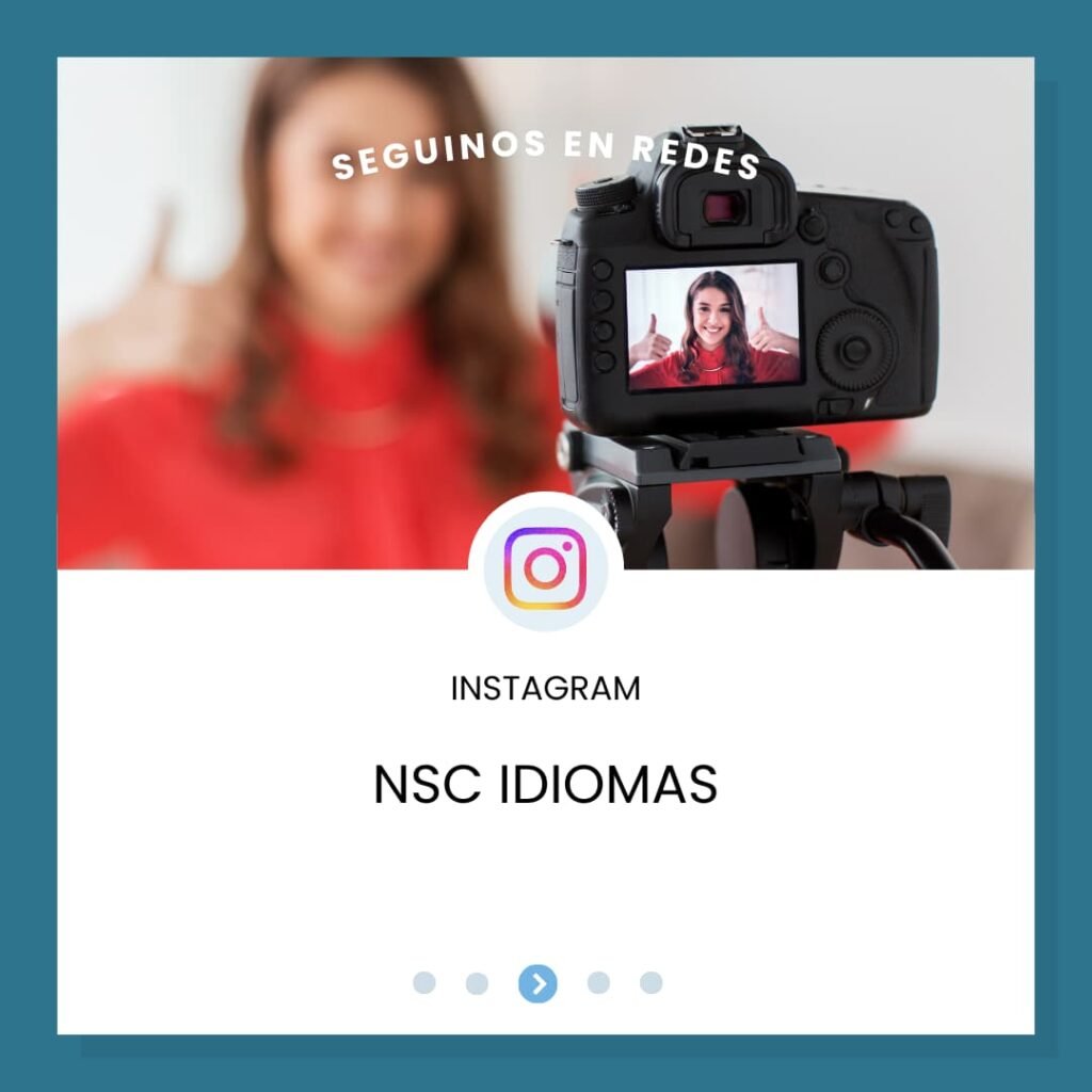 NSC idiomas en Instagram